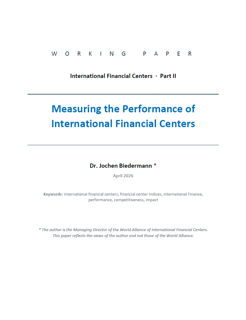 Measuring the Performance of International Financial Centers